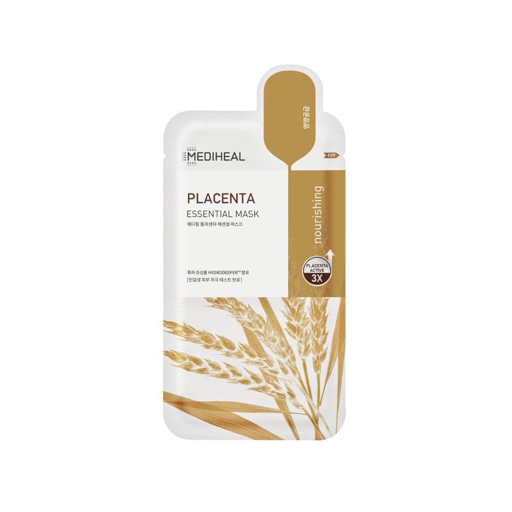 MEDIHEAL Placenta Essential Mask 24ml - 1 Piece oceanbuy beauty markham toronto free ship USA asian korean skincare