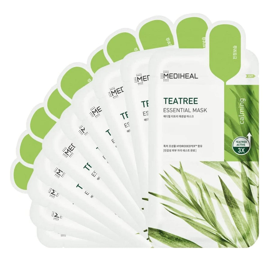 MEDIHEAL Teatree Care Solution Essential Mask 10Pcs NEW PACKAGE Health & Beauty oceanbuy beauty markham toronto free ship USA asian korean skincare