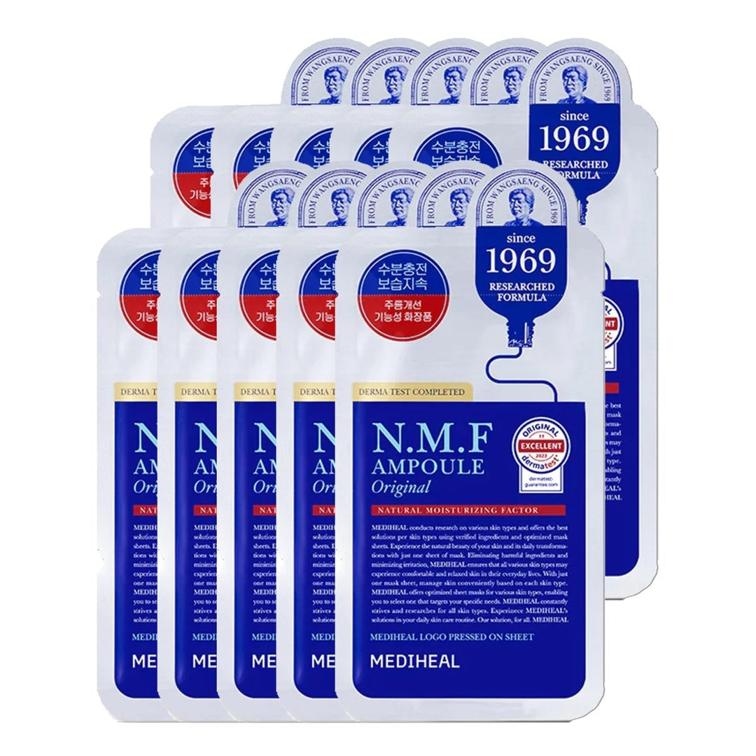 MEDIHEAL The N.M.F Ampoule Mask Original 10Pcs Health & Beauty Kbeauty markham toronto free ship USA asian korean