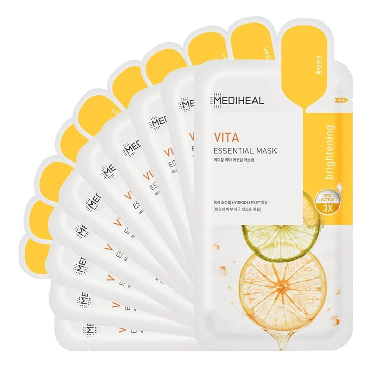 MEDIHEAL Vita Essential Mask 10Pcs Health & Beauty Kbeauty markham toronto free ship USA asian korean