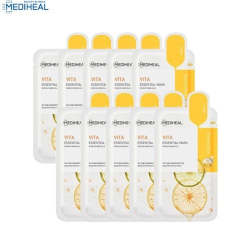 MEDIHEAL Vita Essential Mask 24ml*10Pcs Health & Beauty oceanbuy.ca markham toronto free ship USA asian korean skincare