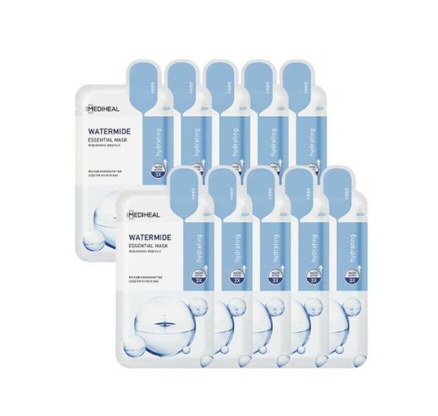 MEDIHEAL Watermide Essential Mask 24ml*10Pcs Health & Beauty oceanbuy.ca markham toronto free ship USA asian korean skincare