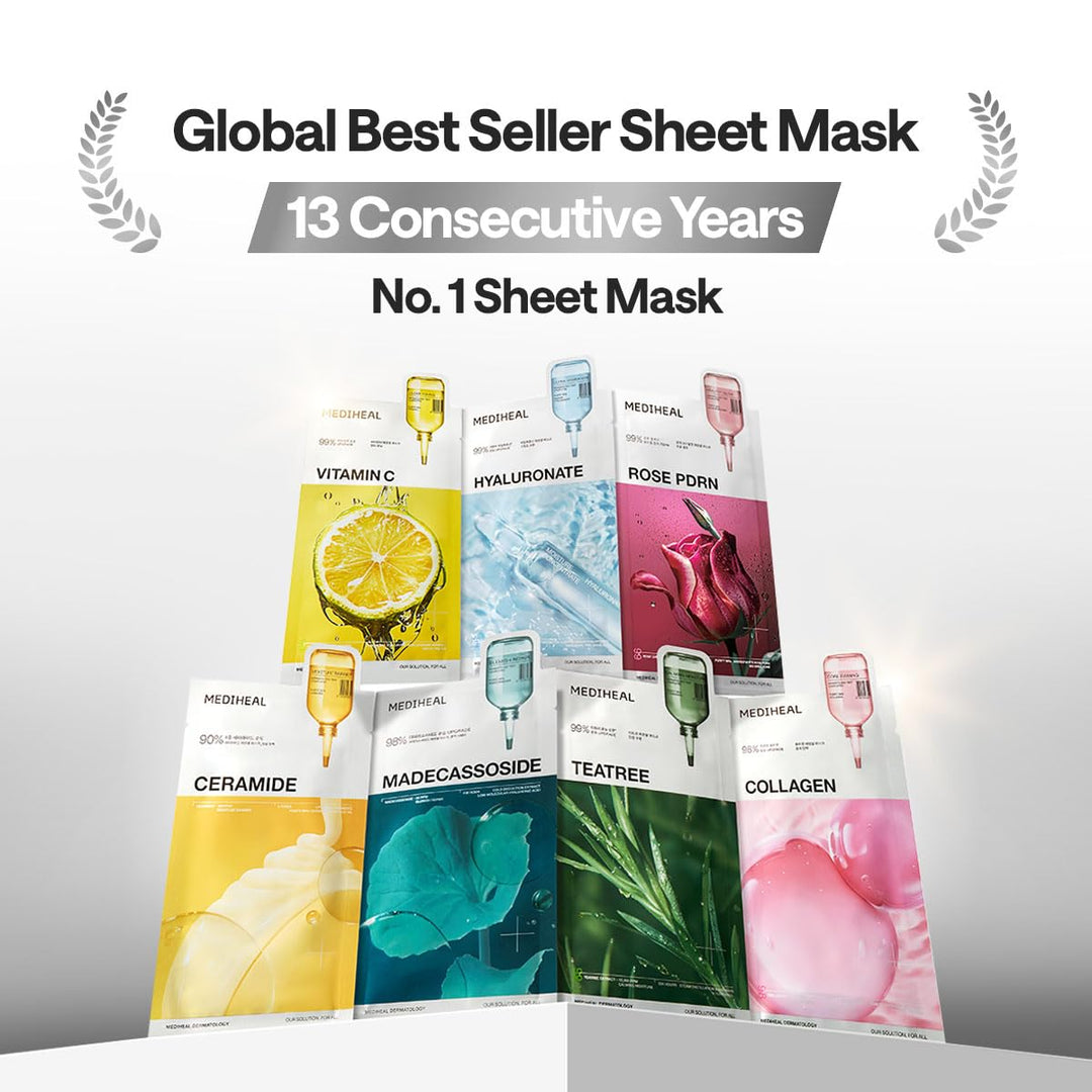MEDIHEAL Collagen Essential Sheet Mask - Core Firming 10Pcs Health & Beauty 3