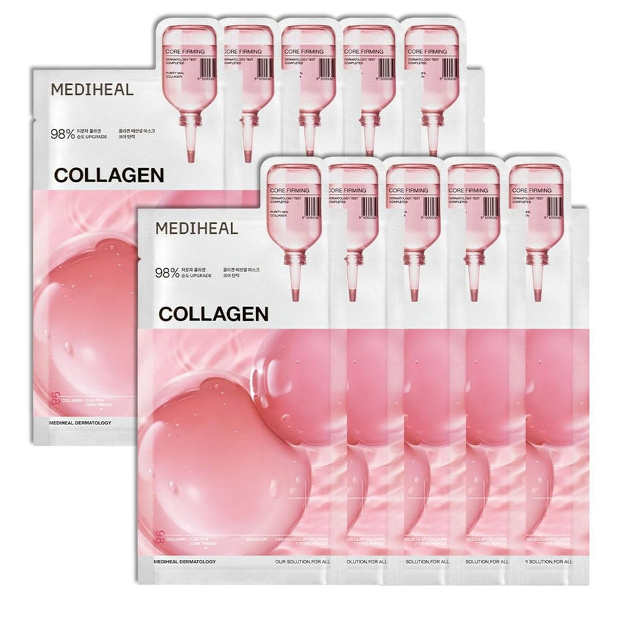 MEDIHEAL Collagen Essential Sheet Mask - Core Firming 10Pcs Health & Beauty 1