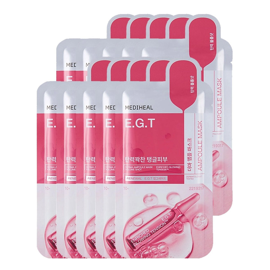 MEDIHEAL Derma Ampoule Mask E.G.T 10Pcs Health & Beauty