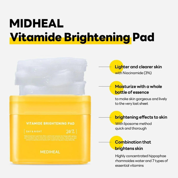 MEDIHEAL Vitamide Brightening Pad & Vitamin Modeling Pack Set Health & Beauty 7