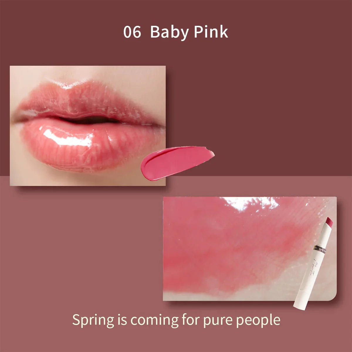 MILLEFEE Glow Lips - 6 Color to Choose Health & Beauty oceanbuy beauty markham toronto free ship USA asian korean skincare