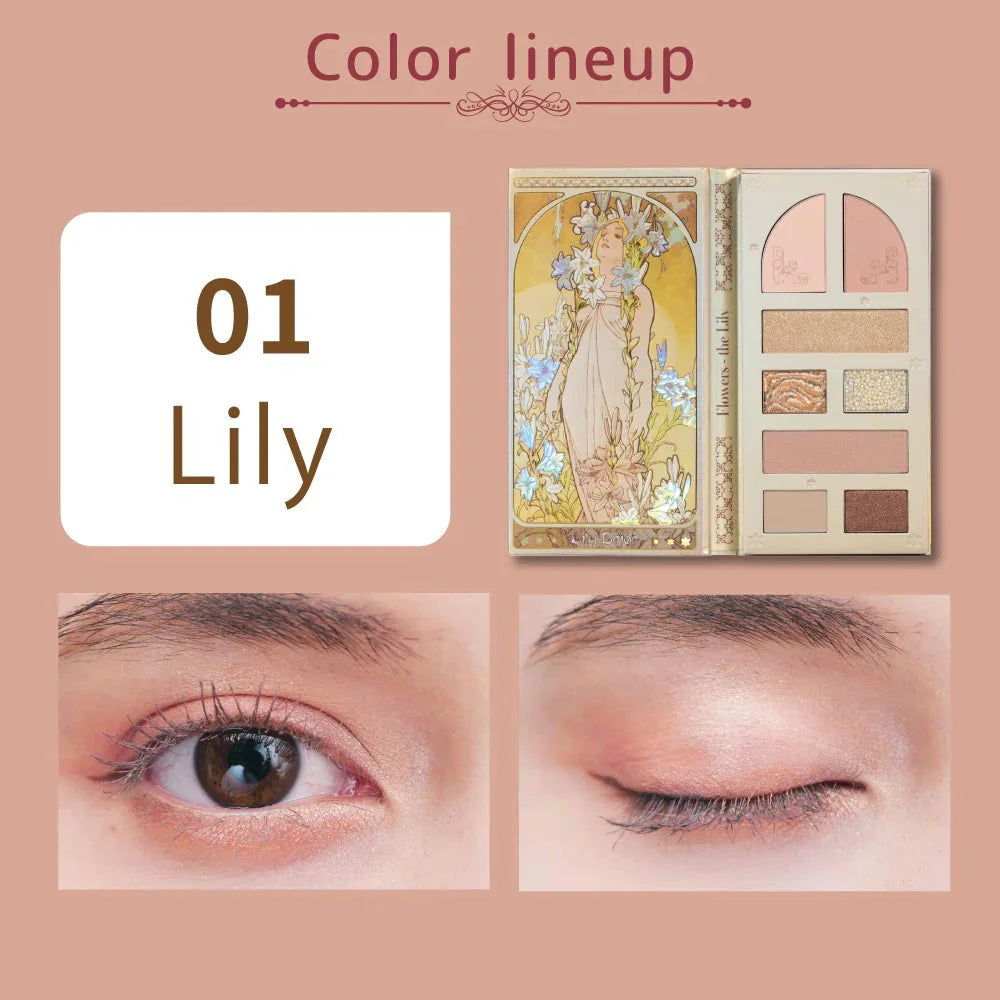 MILLEFEE Lady Flower Multi - use Palette - 01 Lily Health & Beauty oceanbuy beauty markham toronto free ship USA asian korean skincare