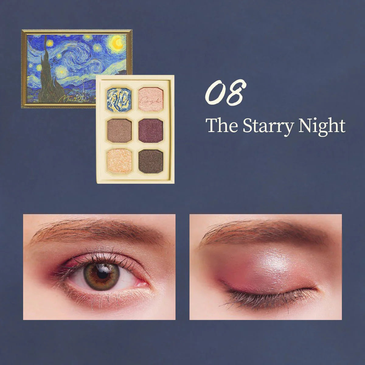 MILLEFEE Painting Shadow Palette - 08 The Starry Night Health & Beauty oceanbuy beauty markham toronto free ship USA asian korean skincare