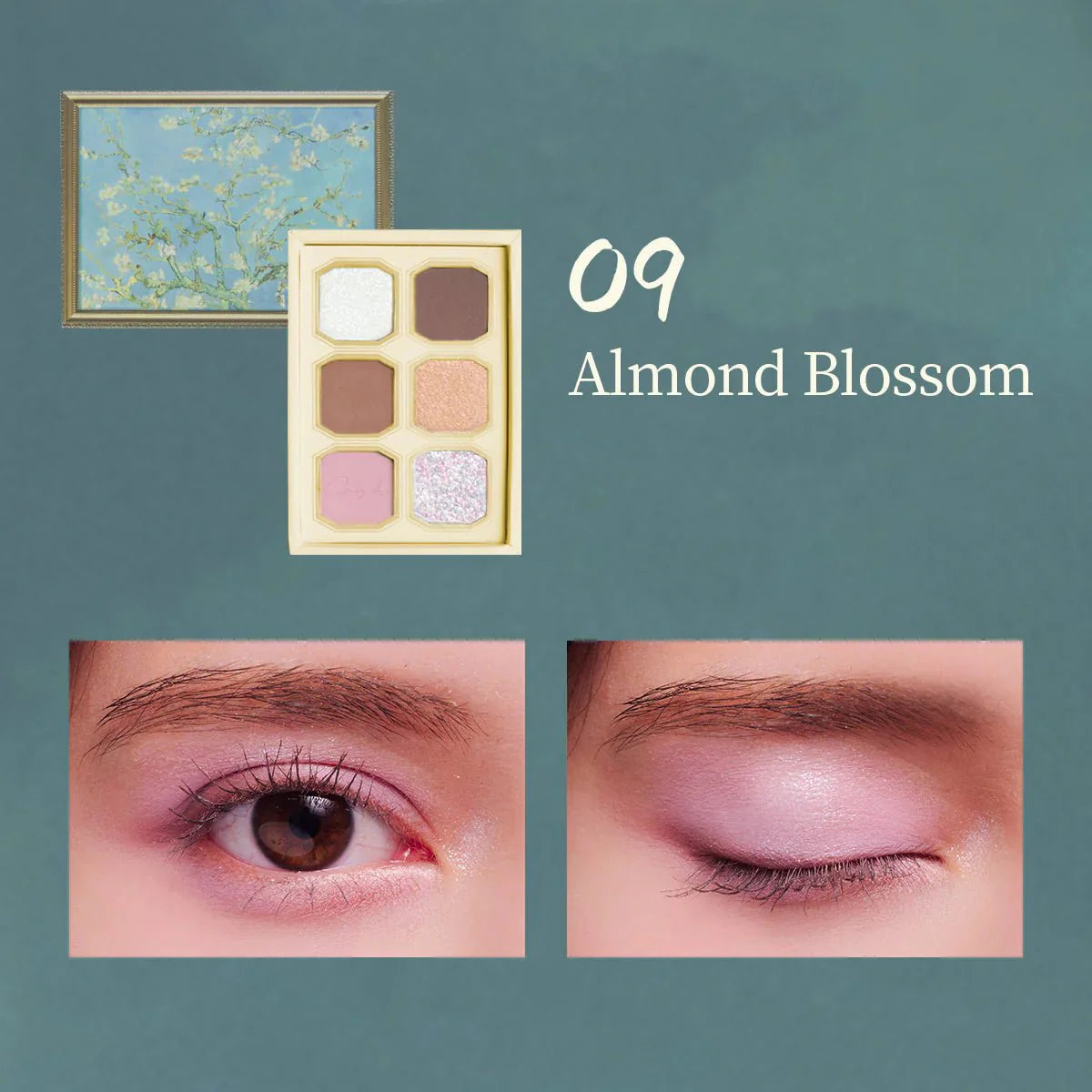 MILLEFEE Painting Shadow Palette - 09 Almond Blossom Health & Beauty oceanbuy beauty markham toronto free ship USA asian korean skincare