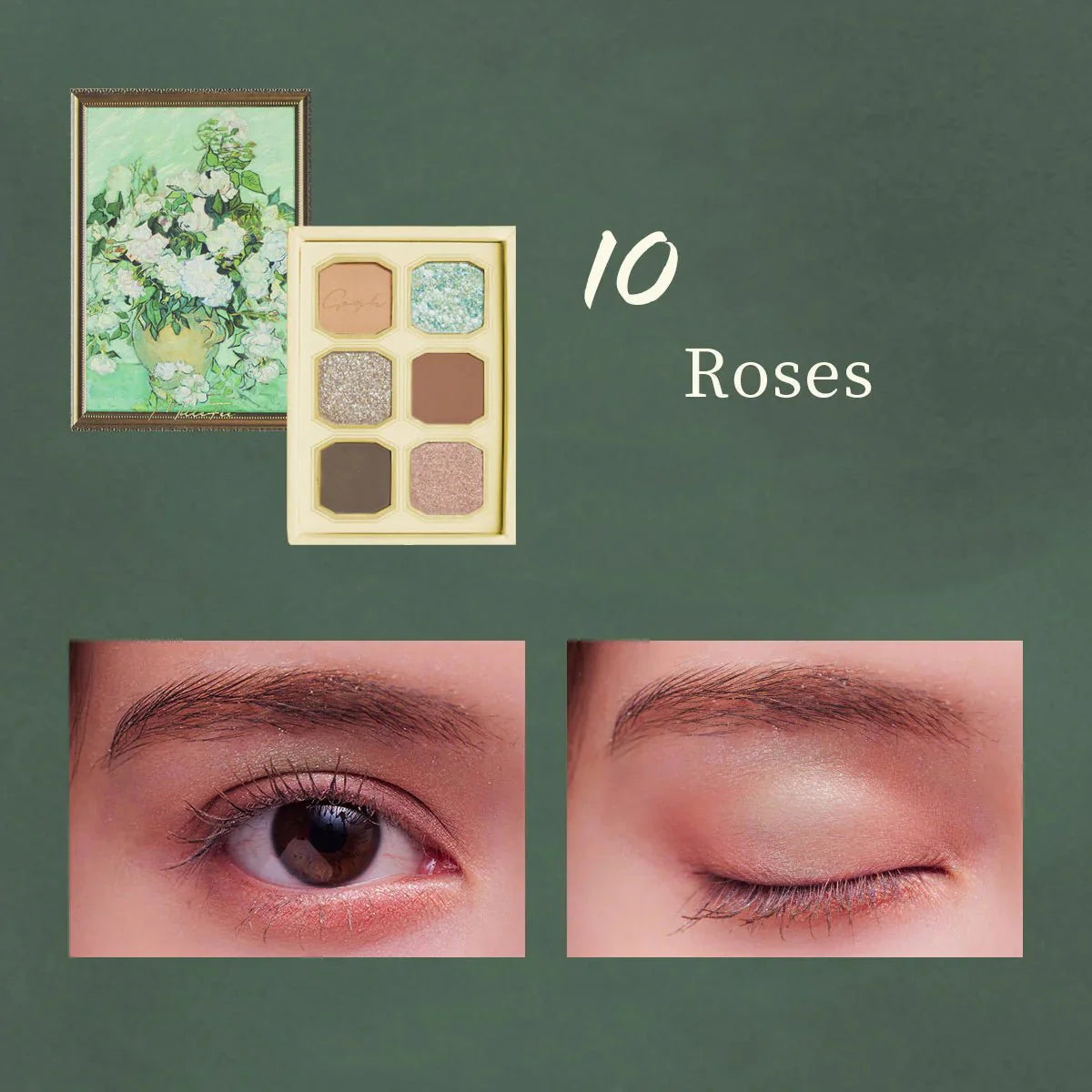 MILLEFEE Painting Shadow Palette - 10 Roses Health & Beauty oceanbuy beauty markham toronto free ship USA asian korean skincare