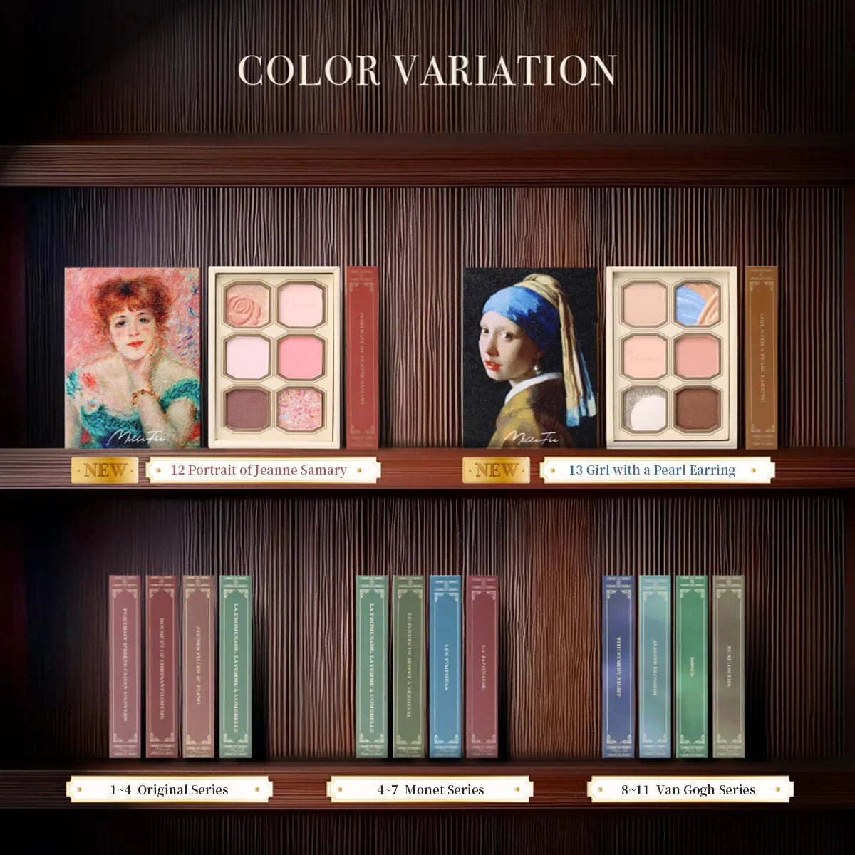 MILLEFEE Painting Shadow Palette - 12 Portrait of Jeanne Samary Health & Beauty oceanbuy beauty markham toronto free ship USA asian korean skincare