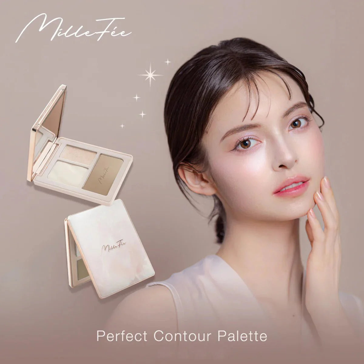 MILLEFEE Perfect Contour Palette - 02 Cool Tone Health & Beauty oceanbuy beauty markham toronto free ship USA asian korean skincare