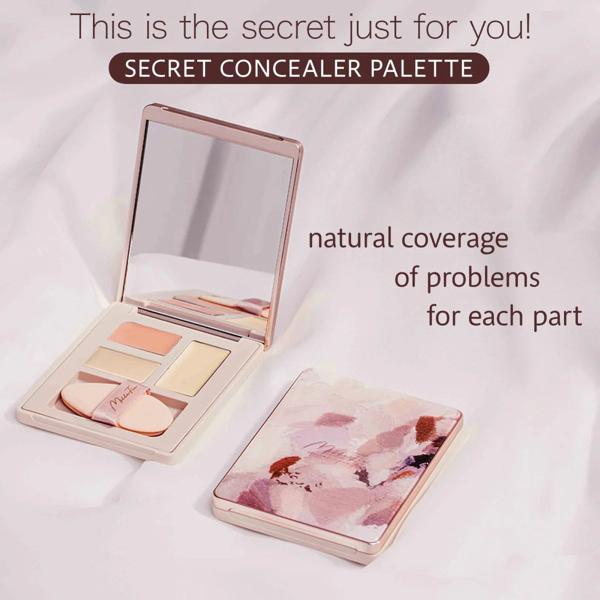 MILLEFEE Secret Concealer Palette - 02 Bright Yellow Health & Beauty oceanbuy beauty markham toronto free ship USA asian korean skincare