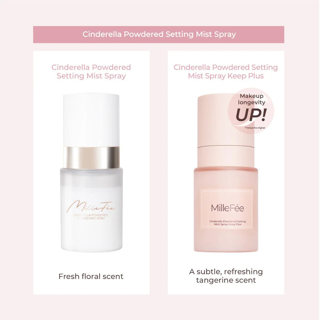 MILLEFEE Cinderella Powdered Setting Mist Spray 40ml Health & Beauty 7
