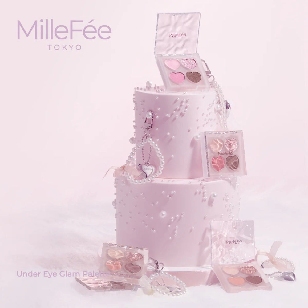MILLEFEE Under Eye Glam Palette - 02 Strawberry Pink Health & Beauty 2