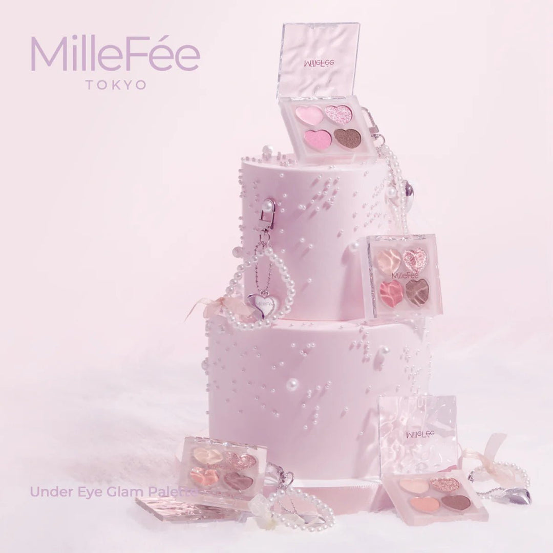MILLEFEE Under Eye Glam Palette - 02 Strawberry Pink Health & Beauty 2