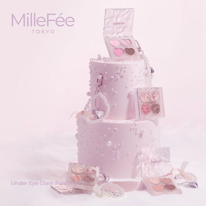 MILLEFEE Under Eye Glam Palette - 02 Strawberry Pink Health & Beauty 2