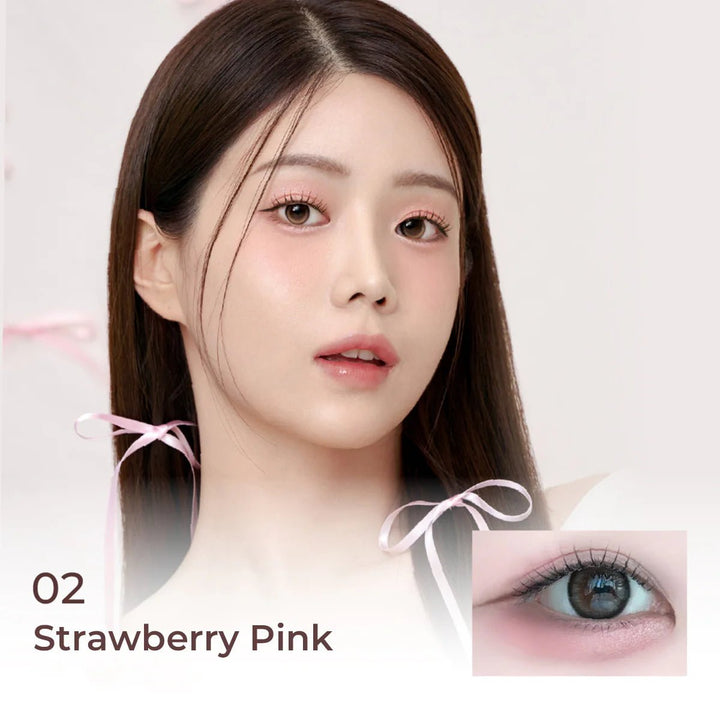 MILLEFEE Under Eye Glam Palette - 02 Strawberry Pink Health & Beauty 8