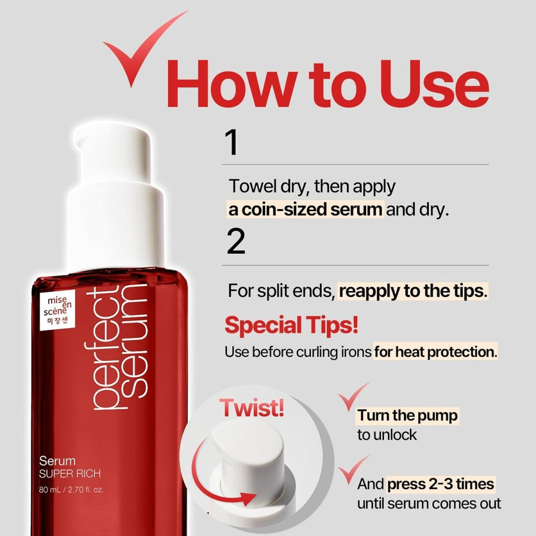 MISE EN SCENE Perfect Serum Super Rich 80ml (NEW PACKAGE) Health & Beauty oceanbuy beauty markham toronto free ship USA asian korean skincare