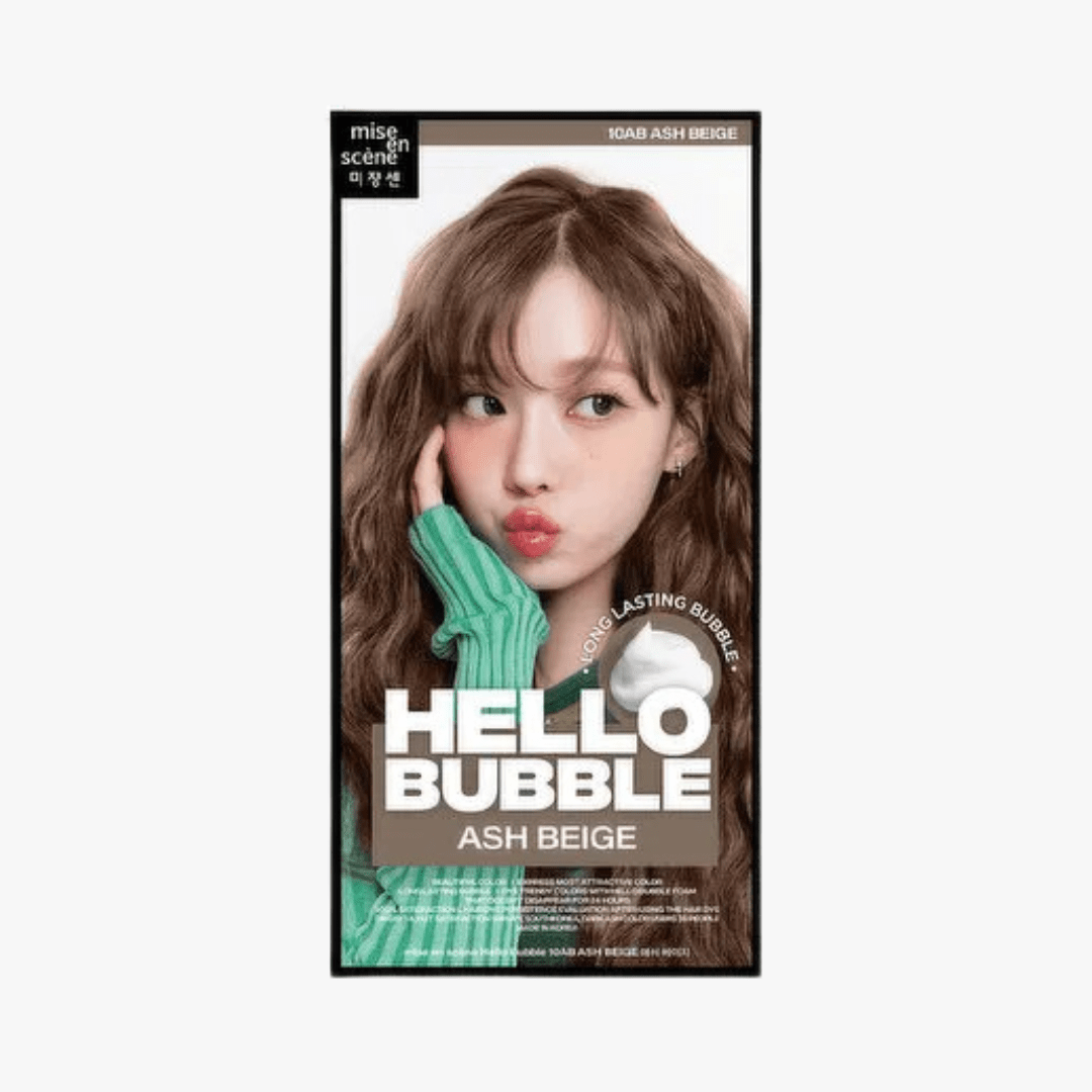 MISE EN SCENE Hello Bubble 10AB Ash Beige 2025 (Winter - Aespa) 100g Hair Color 1