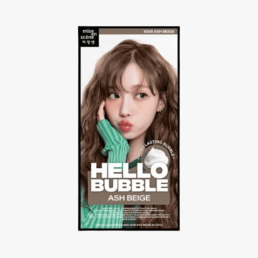MISE EN SCENE Hello Bubble 10AB Ash Beige 2025 (Winter - Aespa) 100g Hair Color 1