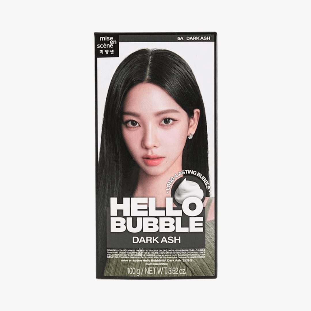 MISE EN SCENE Hello Bubble 5A Dark Ash 2025 (Karina - Aespa) 100g Hair Color 1