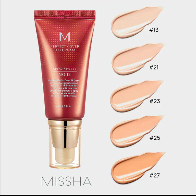 MISSHA M Perfect Cover BB Cream - #21 Light Beige 50ml