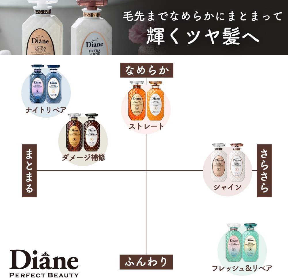 MOIST DIANE Extra Shine Shampoo 450ml Health & Beauty oceanbuy.ca markham toronto free ship USA asian korean skincare