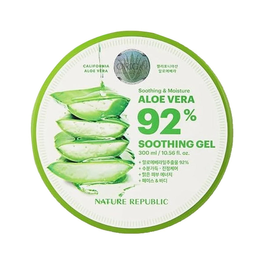 NATURE REPUBLIC Aloe Vera 92% Soothing Gel 300ml - NEW PACKAGE Health & Beauty Kbeauty markham toronto free ship USA asian korean