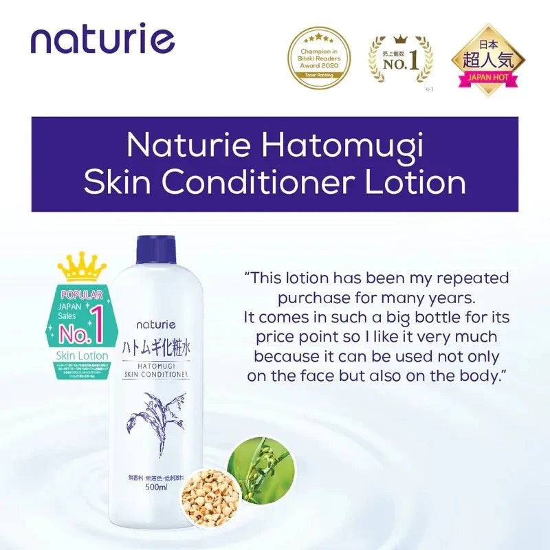 NATURIE Hatomugi Skin Conditioner 500ml (2 PACK) Health & Beauty oceanbuy.ca markham toronto free ship USA asian korean skincare