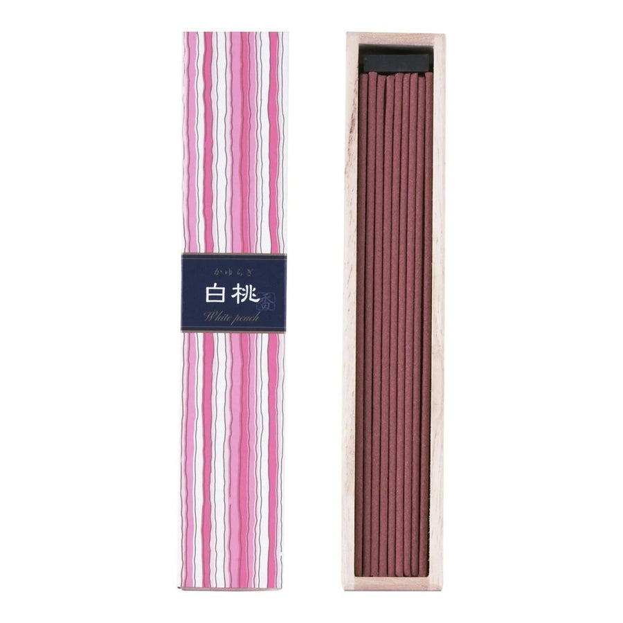 NIPPON KODO Incense Kayuragi White Peach Sticks 40 Sticks Home & Garden 1