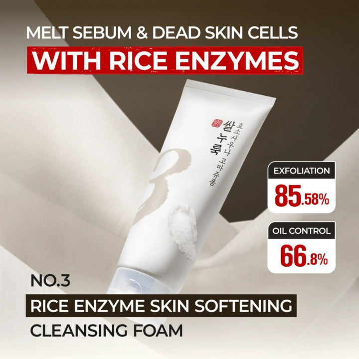 NUMBUZIN No.3 Rice Enzyme Skin Softening Cleansing Foam 170ml Health & Beauty oceanbuy beauty markham toronto free ship USA asian korean skincare