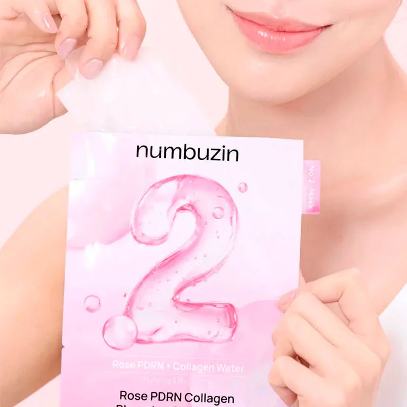 NUMBUZIN No.2 Rose PDRN Collagen Plumping Sheet Mask 4Pcs Health & Beauty
