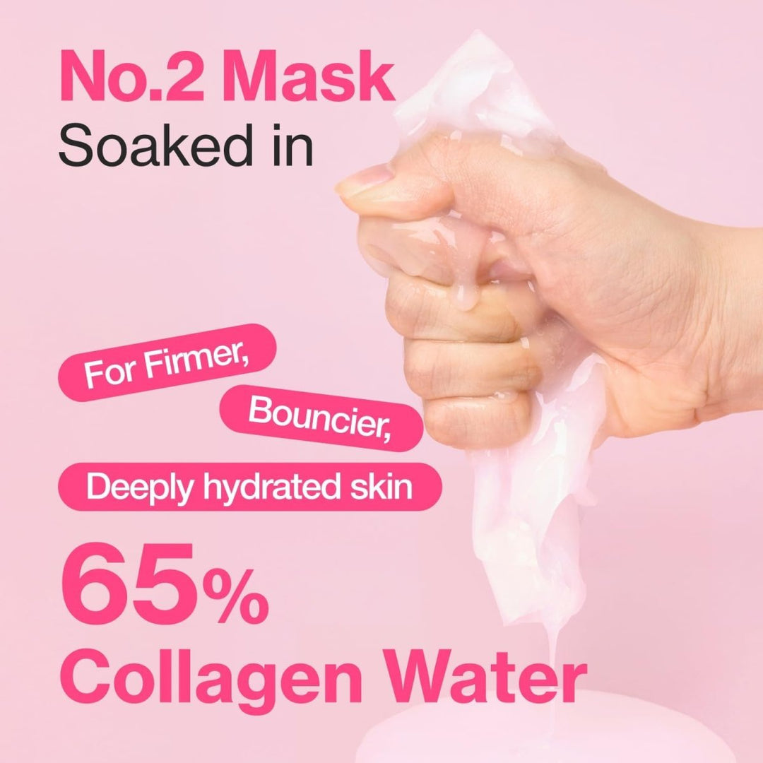 NUMBUZIN No.2 Rose PDRN Collagen Plumping Sheet Mask 4Pcs Health & Beauty