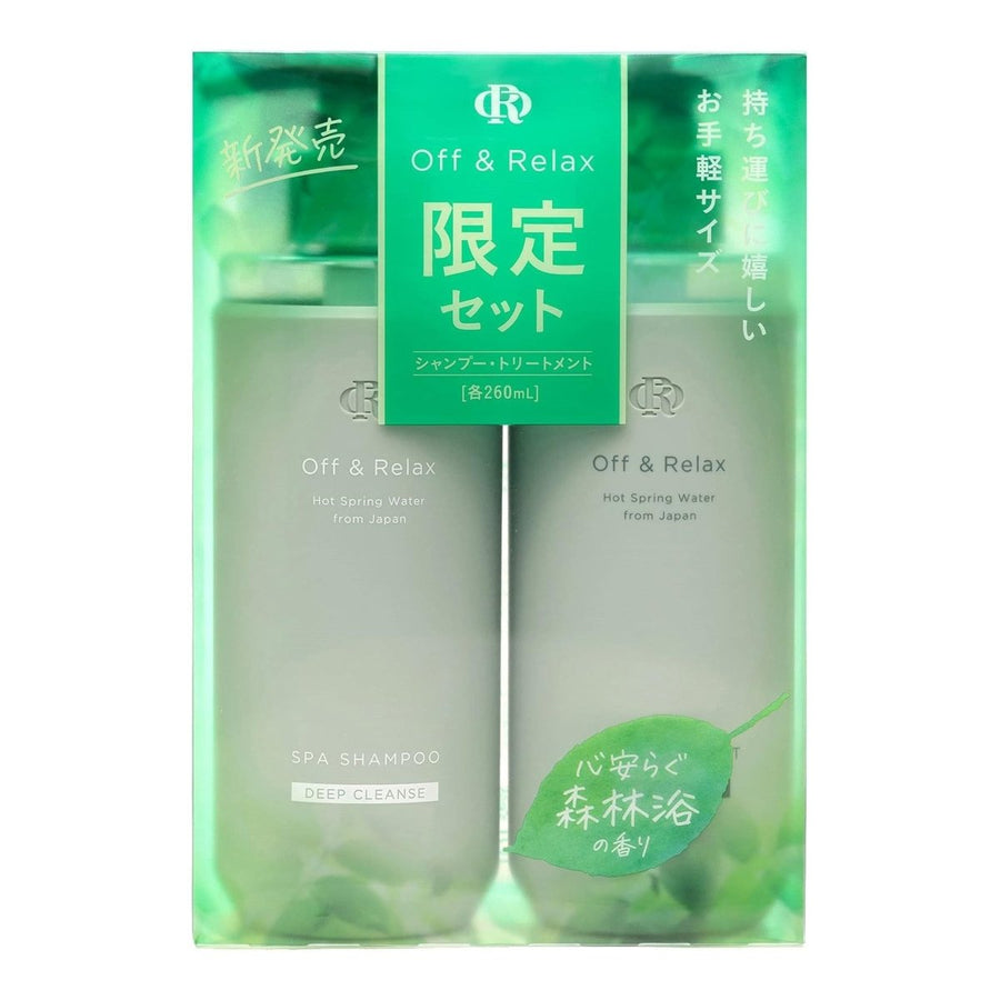 OFF & RELAX Hot Spring Water Spa Hair Care Set Limited Edition 260ml*2 - Deep Cleanse Hair Care oceanbuy beauty markham toronto free ship USA asian korean skincare