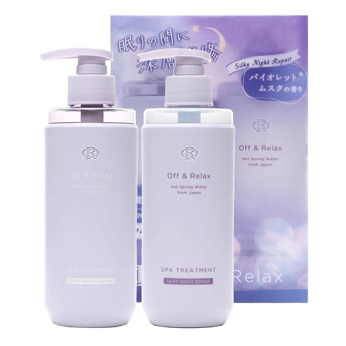 OFF & RELAX Silky Night Repair Limited Edition Hair Care Set 260ml*2 Health & Beauty oceanbuy beauty markham toronto free ship USA asian korean skincare