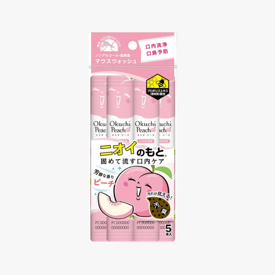 OKUCHI Peach Mouthwash 5pcs Oral Care 1