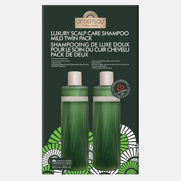 ONSENSOU Beppu Japan Scalp Care Shampoo Mild Twin Pack 2 x 300 mL (10.1 fl oz) Shampoo 2