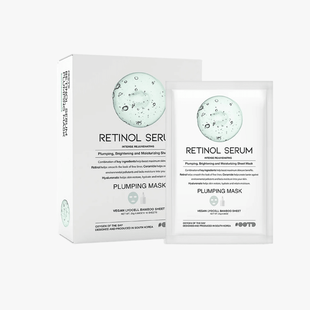 OOTD Retinol Serum Plumping Mask 10pcs Sheet Mask 1