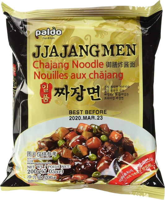 Paldo Chajang Noodle Vegan No MSG 4 - Pack (4x200g) (JJAJANG Men) Food, Beverages & Tobacco oceanbuy.ca markham toronto free ship USA asian korean skincare