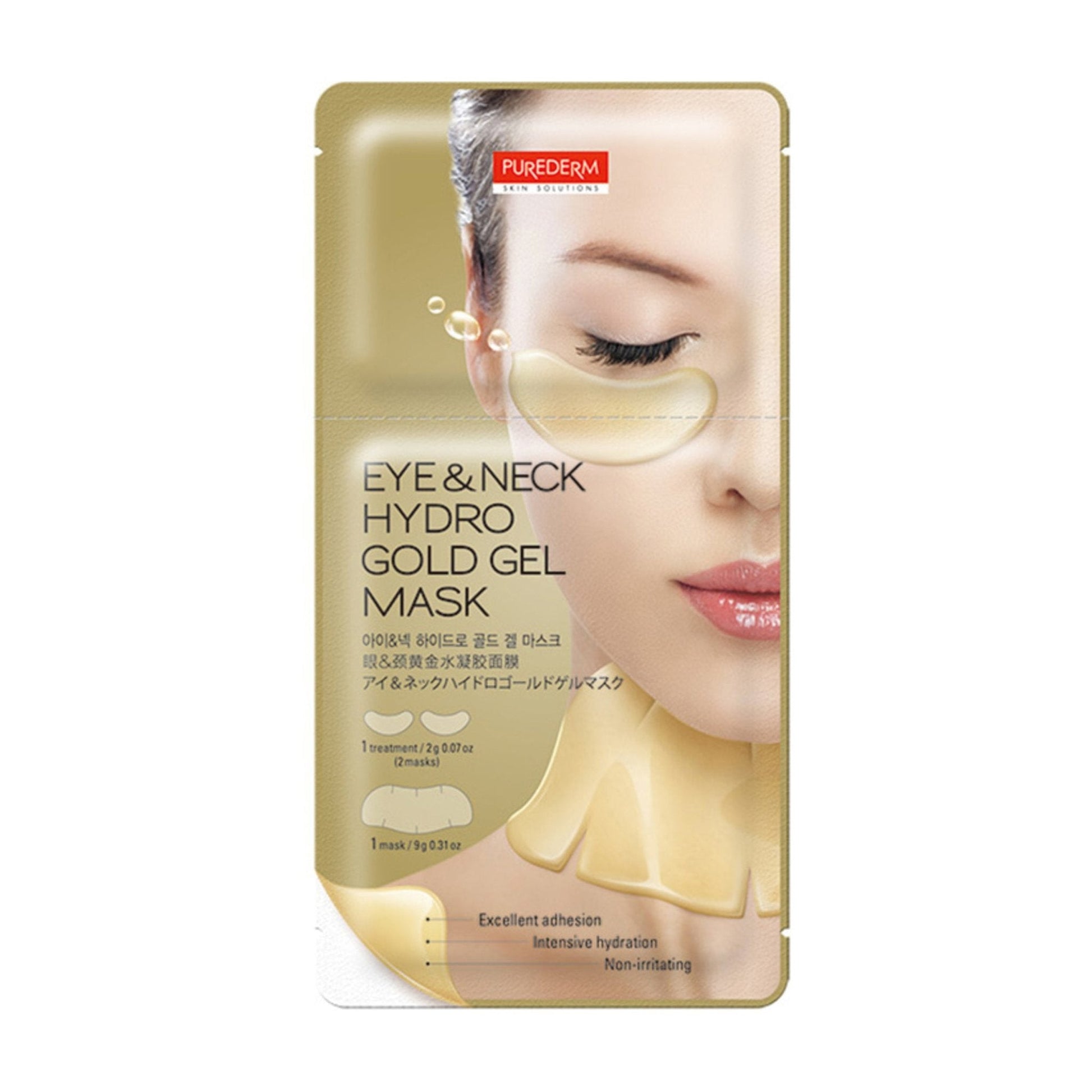 PUREDERM Eye & Neck Hydro Gold Gel Mask 1Pcs Health & Beauty oceanbuy.ca markham toronto free ship USA asian korean skincare