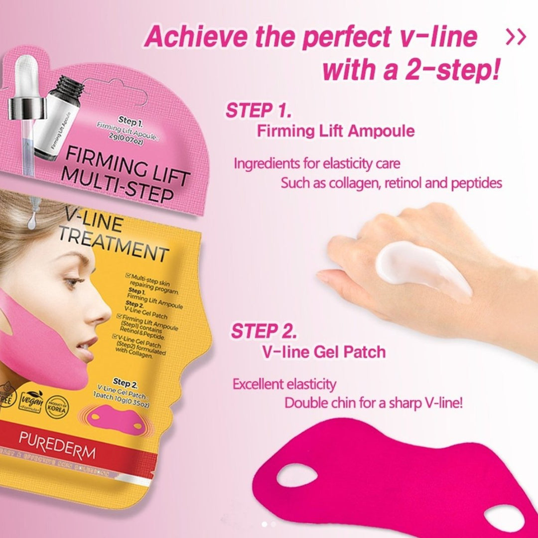 PUREDERM Firming Lift Multi - Step V - Line Treatment 1Pcs Health & Beauty oceanbuy beauty markham toronto free ship USA asian korean skincare