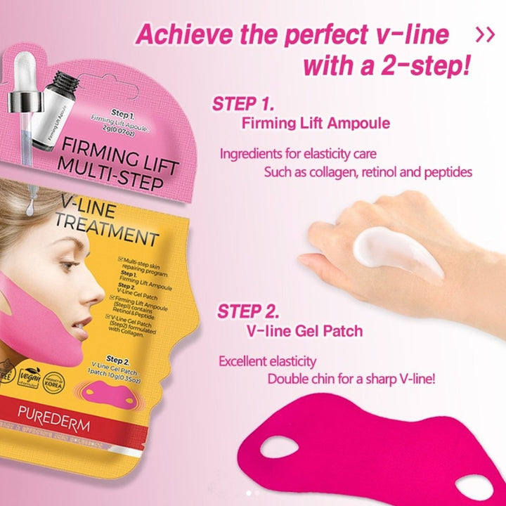 PUREDERM Firming Lift Multi - Step V - Line Treatment 1Pcs Health & Beauty oceanbuy beauty markham toronto free ship USA asian korean skincare