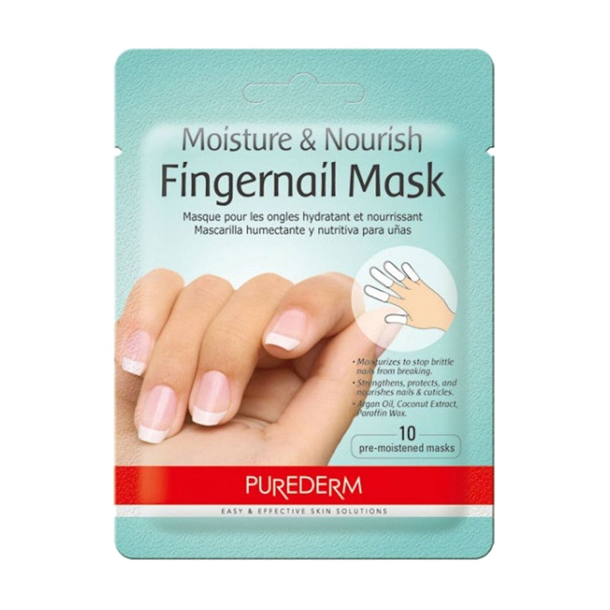 PUREDERM Moisture and Nourish Fingernail Mask 10Pcs Health & Beauty oceanbuy.ca markham toronto free ship USA asian korean skincare