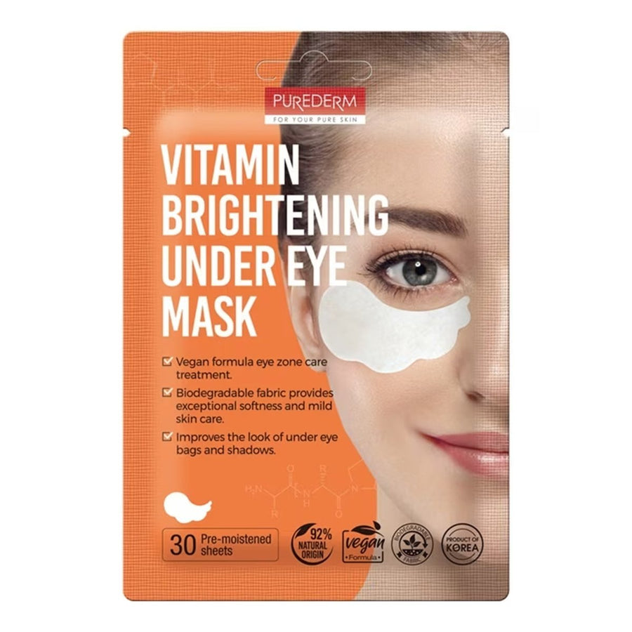 PUREDERM Vitamin Brightening Under Eye Mask 30 Sheets Health & Beauty oceanbuy beauty markham toronto free ship USA asian korean skincare