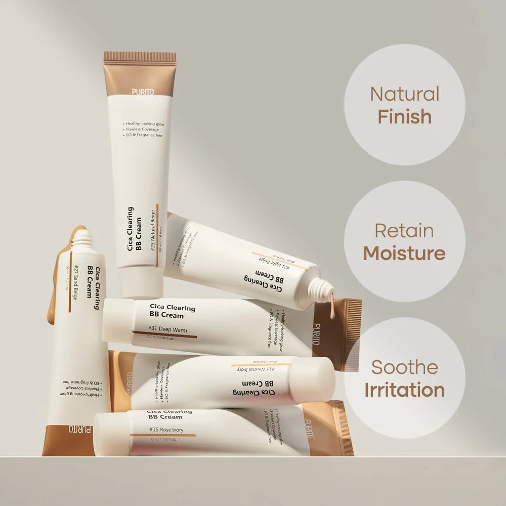 PURITO Cica Clearing BB Cream 30ml - #27 Sand Beige Health & Beauty Kbeauty markham toronto free ship USA asian korean