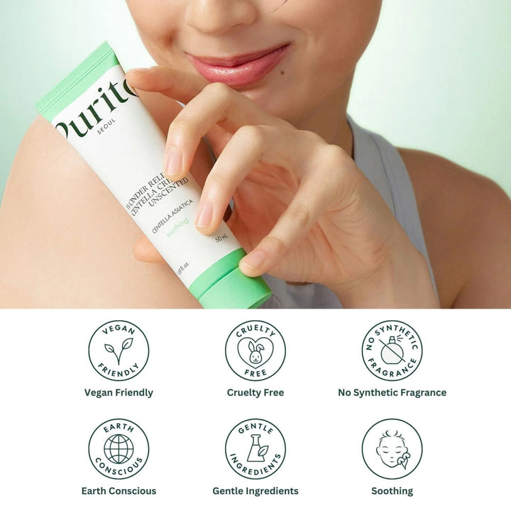 PURITO Wonder Releaf Centella Cream Unscented 50ml Health & Beauty oceanbuy beauty markham toronto free ship USA asian korean skincare