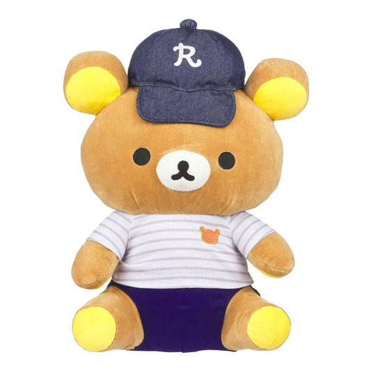 RILAKKUMA in Shirt and Baseball Hat Plush - Size M Toys & Games oceanbuy beauty markham toronto free ship USA asian korean skincare