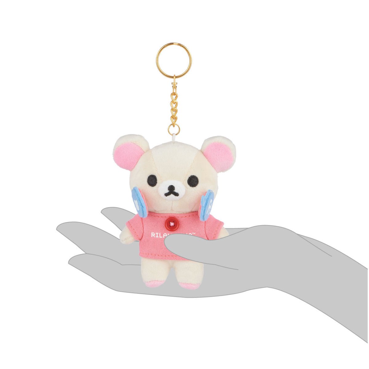 RILAKKUMA Korilakkuma Gamer Keychain Plush Toys & Games oceanbuy beauty markham toronto free ship USA asian korean skincare
